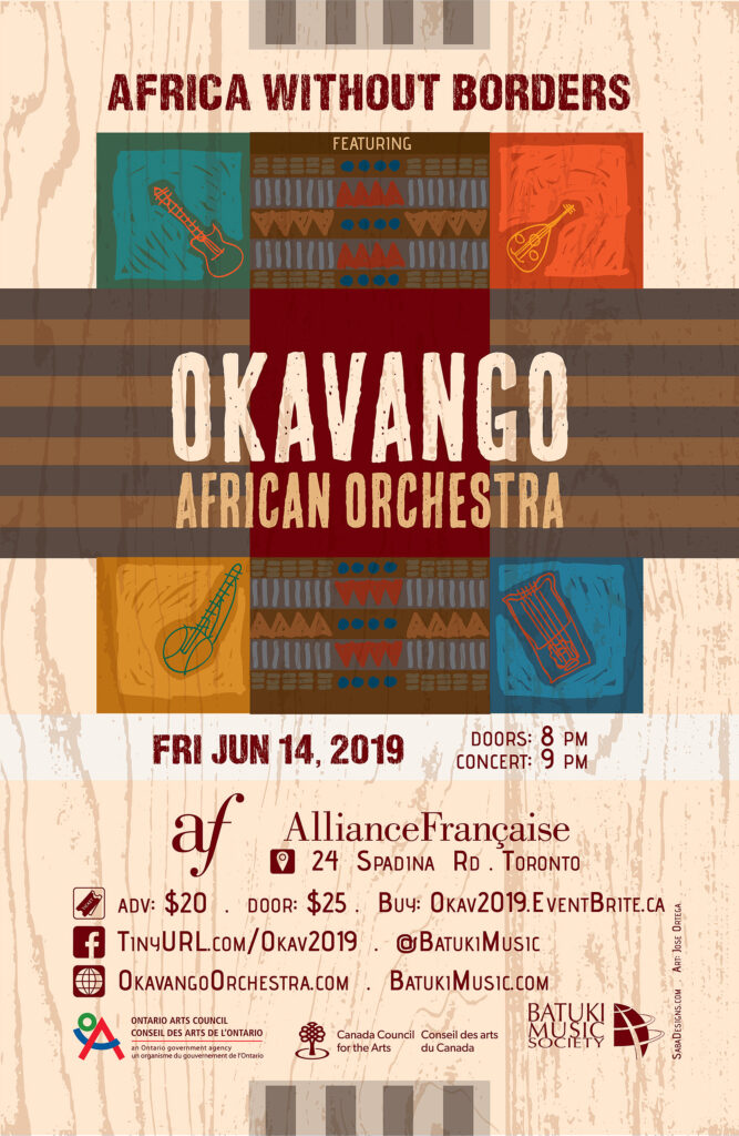 batuki music society toronto ontario canada africa african art culture artists nadine mcnulty otimoi oyemu habari concert okavango orchestra juno