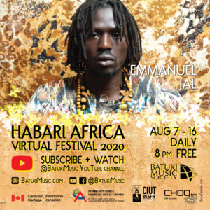 Habari Africa Virtual Festival 2020 : Emmanuel Jal