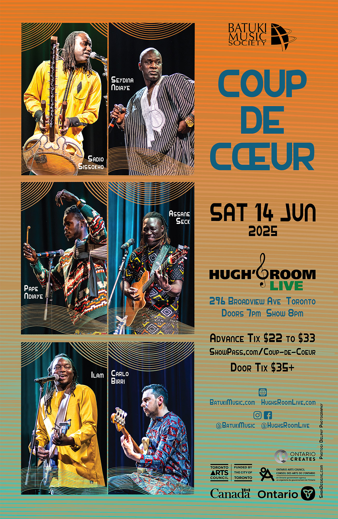 batuki music society toronto ontario canada africa african art culture artists nadine mcnulty otimoi oyemu habari concert west africa senegal sadio sissokho seydina ndiaye carlo birri ilam assane seck pape ndiaye hughs room