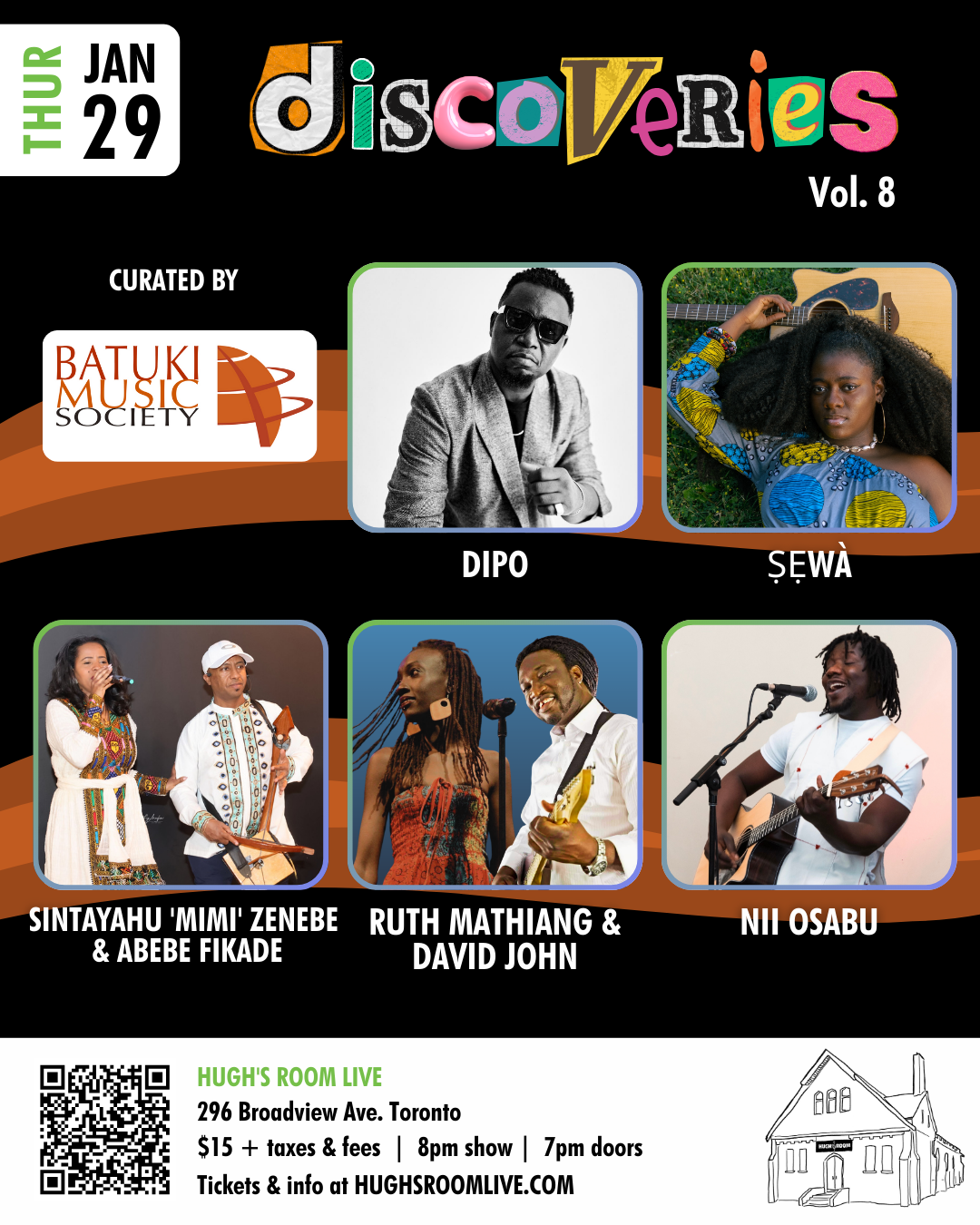 batuki music society toronto ontario canada africa african art culture artists nadine mcnulty otimoi oyemu habari okavango african orchestra concert hughs room live dipo ruth mathiang david john sewa sintayehu mimi zenebe abebe fikade nii osabu