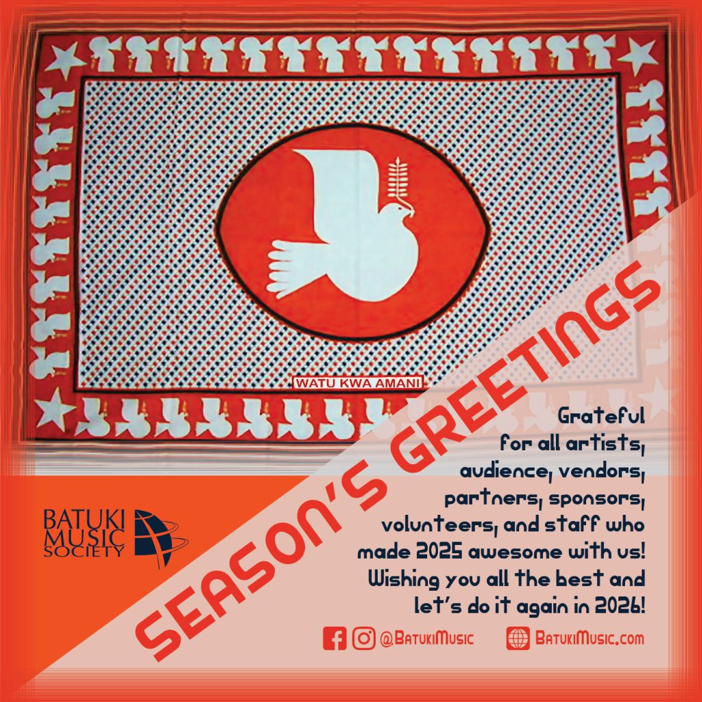season's greetings batuki music, nadine mcnulty, new year