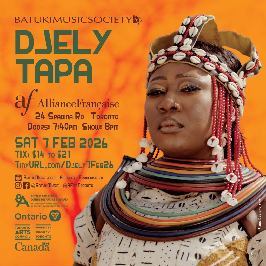 batuki music society toronto ontario canada africa african art culture artists nadine mcnulty otimoi oyemu habari concert alliance francaise djely tapa griot