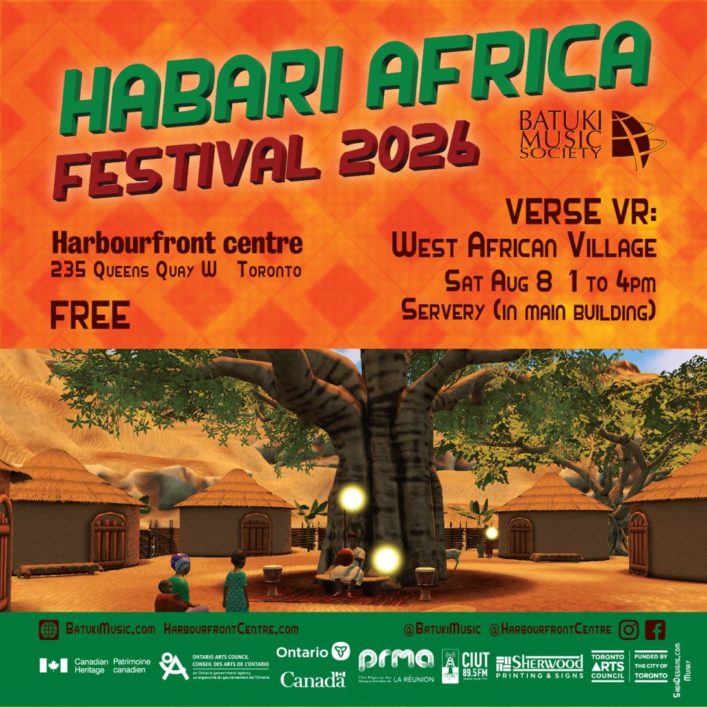 Habari Africa Festival 2026 by Batuki Music Society Verses Virtual Reality West African Village
