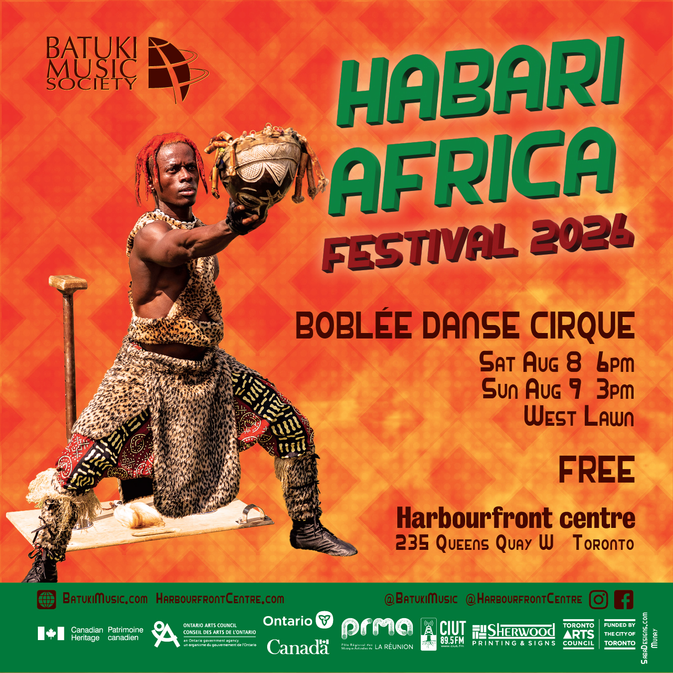 Habari Africa Festival 2026 by Batuki Music Society Boblee Danse Cirque