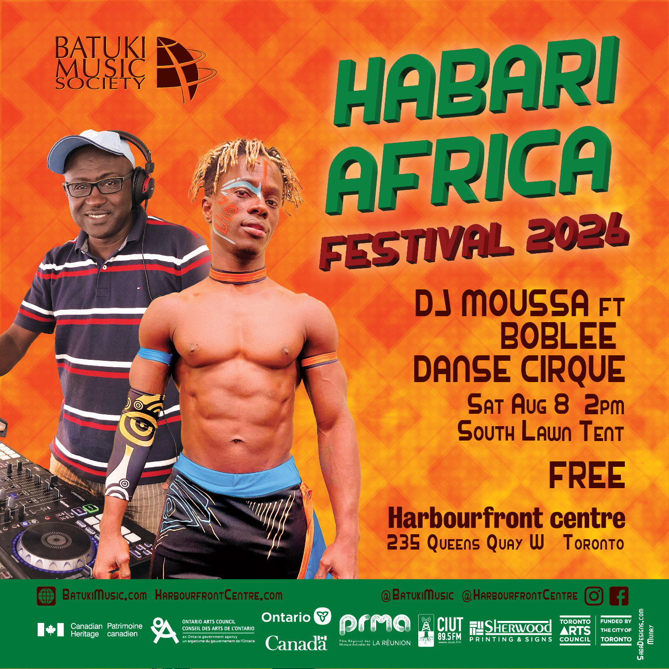 Habari Africa Festival 2026 by Batuki Music Society DJ Moussa & Boblee Danse Cirque