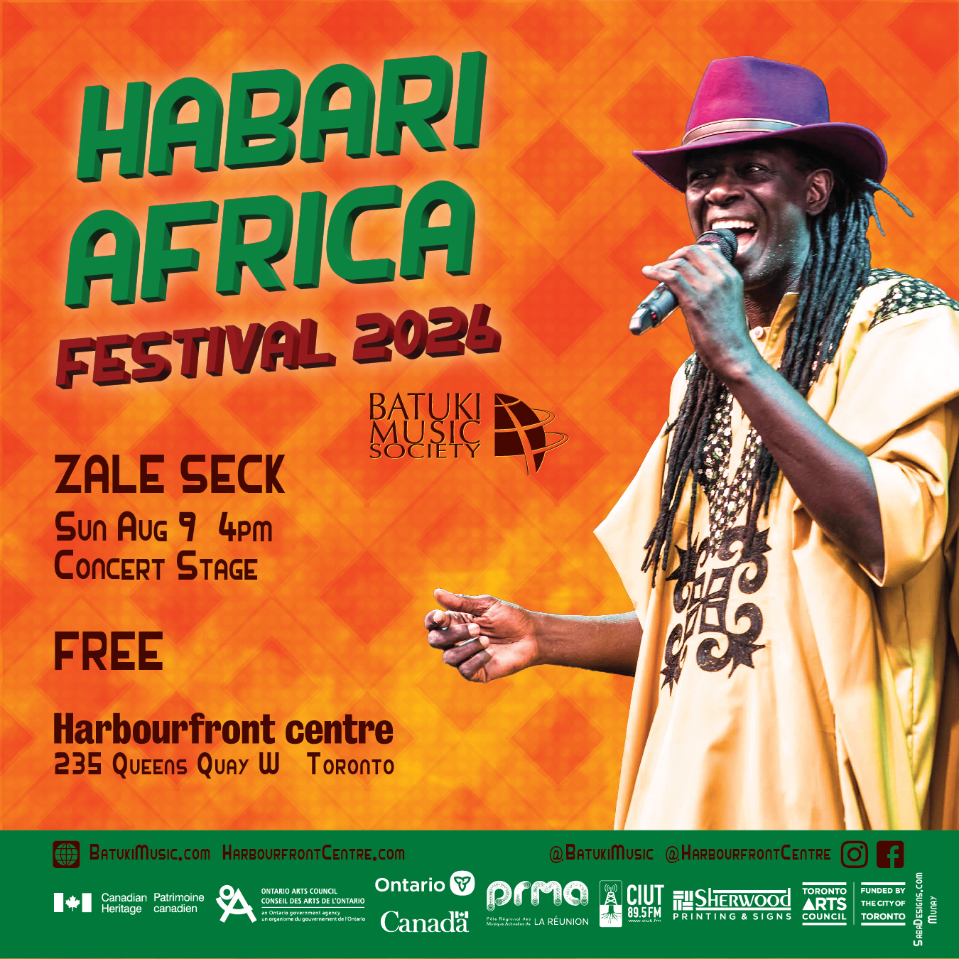 Habari Africa Festival 2026 by Batuki Music Society Zale Seck